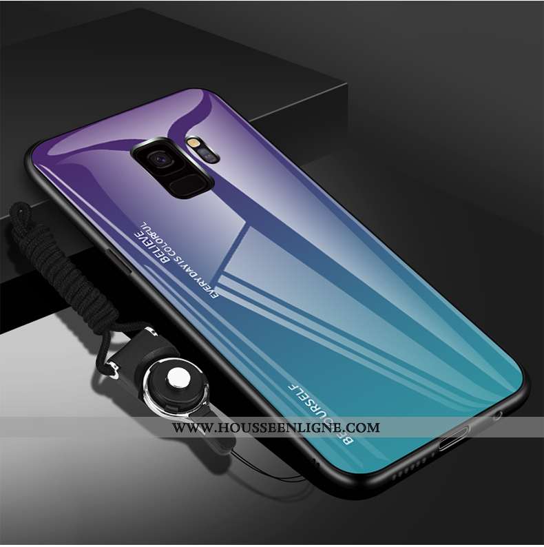 Étui Samsung Galaxy S9 Protection Verre Nouveau Ultra Créatif Étoile Tendance Violet