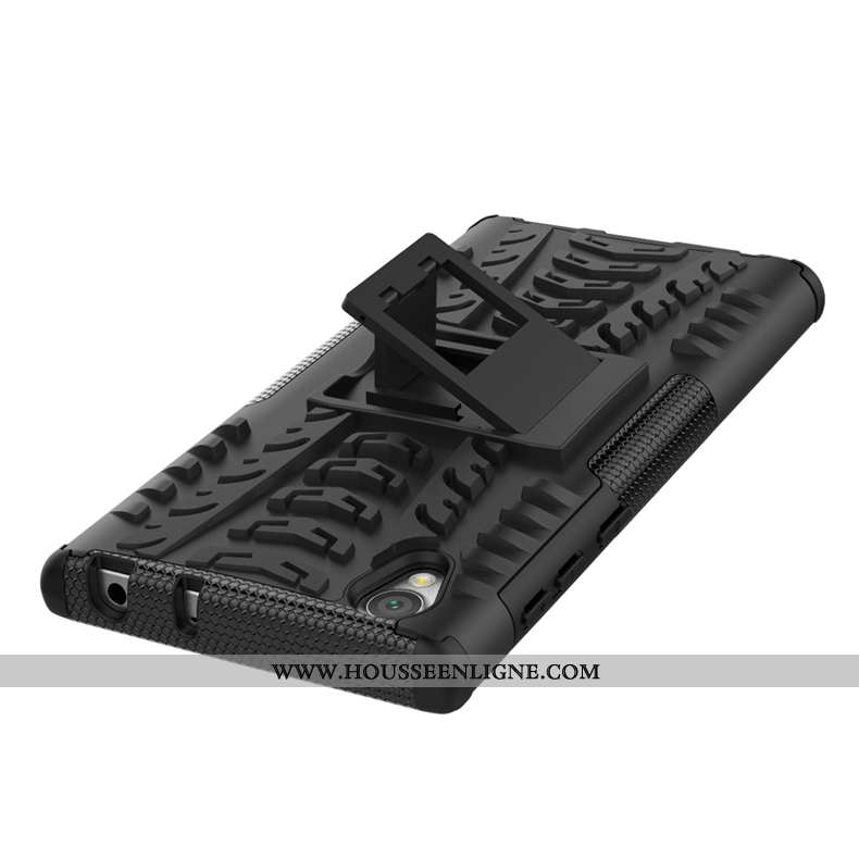 Étui Sony Xperia L1 Modèle Fleurie Protection Noir Téléphone Portable Incassable Personnalité