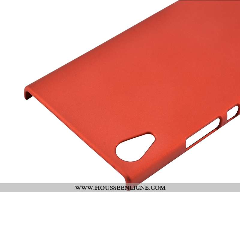 Étui Sony Xperia Xa Protection Délavé En Daim Coque Rouge Téléphone Portable Difficile