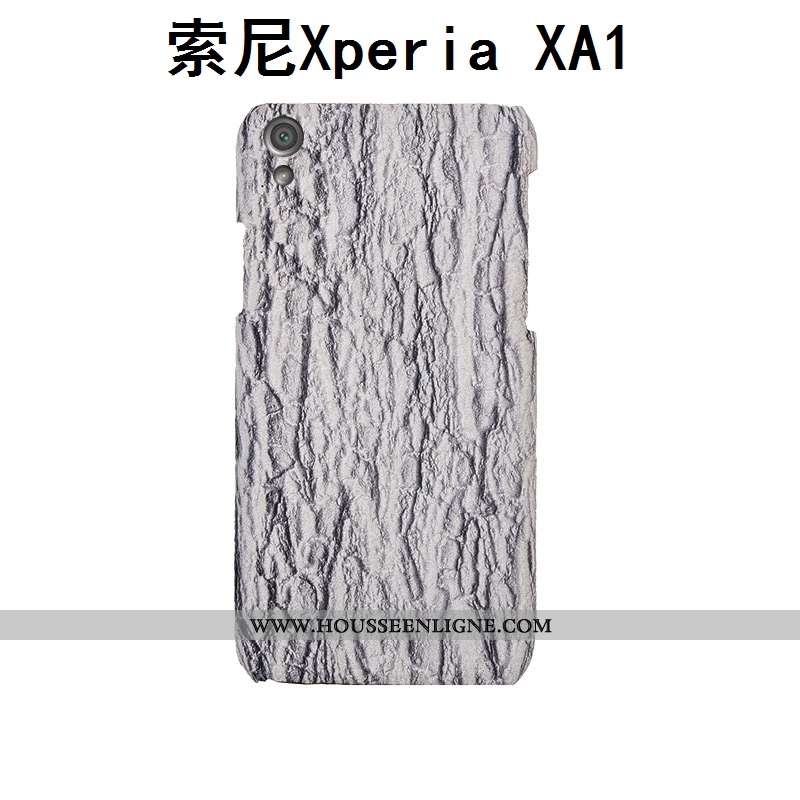 Étui Sony Xperia Xa1 Créatif Cuir Véritable Couvercle Arrière Personnalisé Téléphone Portable Coque 