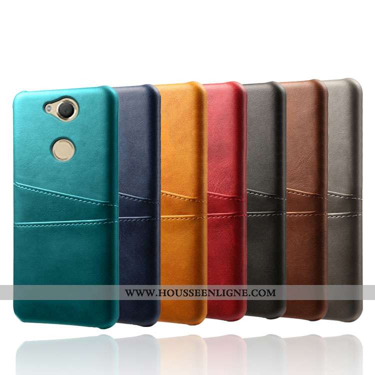 Étui Sony Xperia Xa2 Plus Cuir Qualité Coque Carte Téléphone Portable Jaune