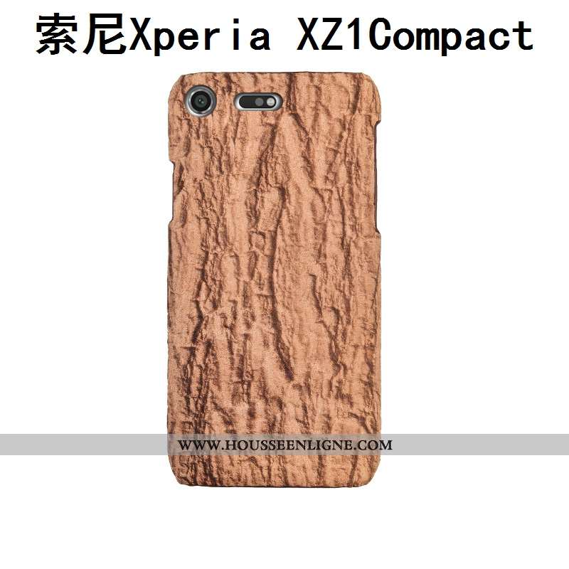 Étui Sony Xperia Xz1 Compact Cuir Véritable Cuir Personnalisé Gris Téléphone Portable Incassable Coq