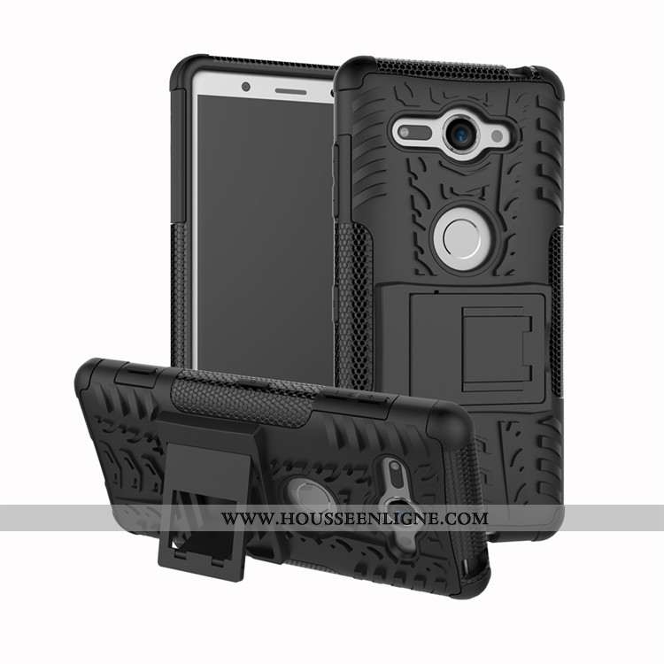 Étui Sony Xperia Xz2 Compact Protection Coque Noir Incassable Téléphone Portable Support