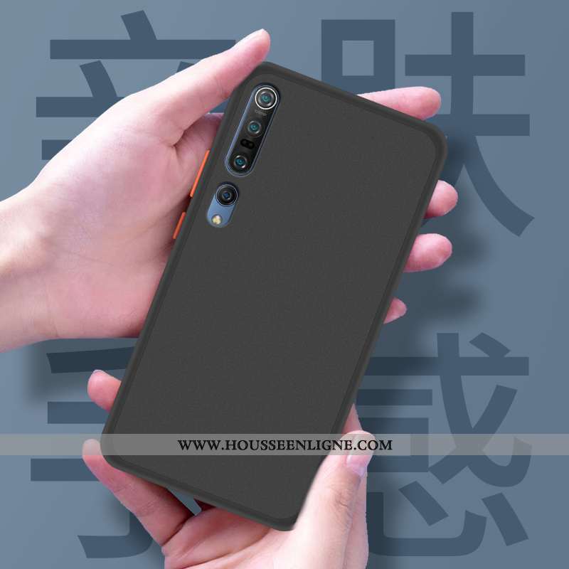 Étui Xiaomi Mi 10 Délavé En Daim Personnalité Fluide Doux Vert Coque Silicone Incassable Verte