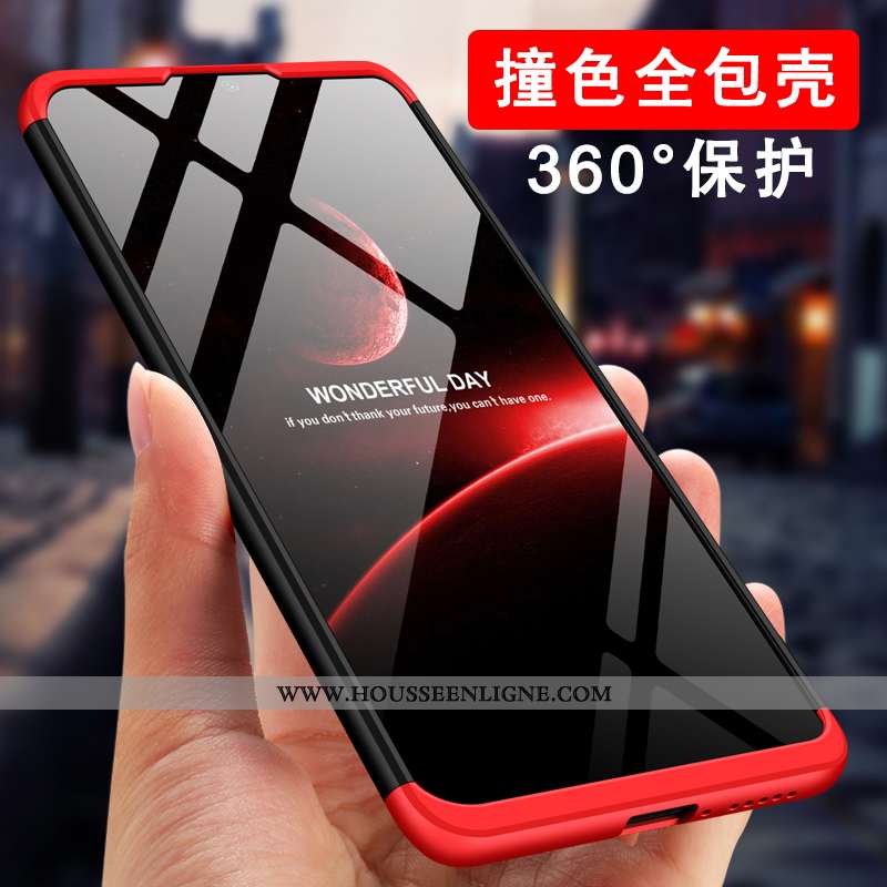 Étui Xiaomi Mi 10 Lite Protection Délavé En Daim Ultra Créatif Légère Rouge