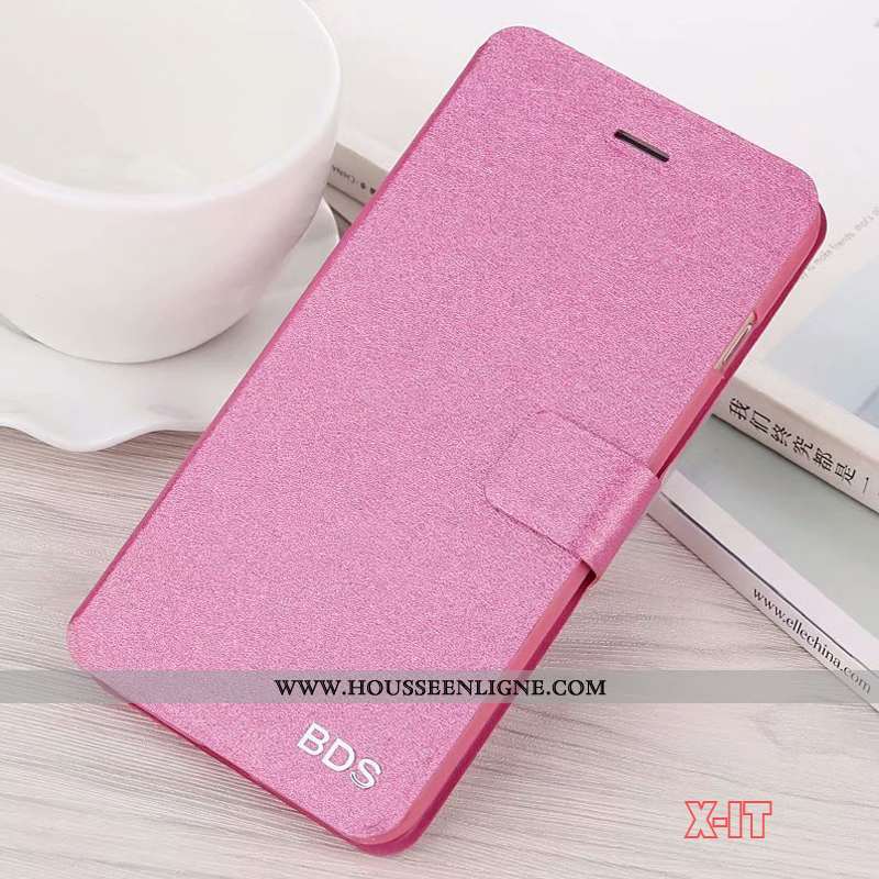 Étui Xiaomi Mi 8 Lite Cuir Protection Petit Tout Compris Téléphone Portable Rose Incassable