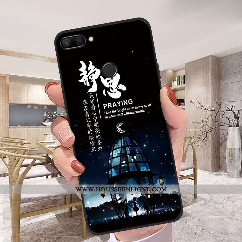 Étui Xiaomi Mi 8 Lite Personnalité Coque En Silicone Bleu Petit Téléphone Portable Jeunesse