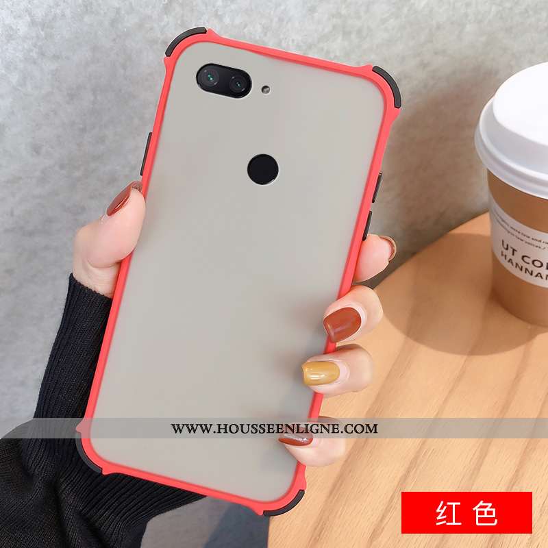 Étui Xiaomi Mi 8 Lite Tendance Fluide Doux Transparent Rouge Petit Amoureux Coque