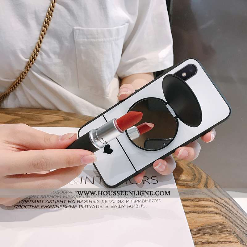 Étui Xiaomi Mi 8 Pro Verre Transparent Téléphone Portable Noir Simple Jeunesse