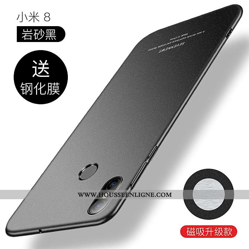 Étui Xiaomi Mi 8 Tendance Légère Petit Ultra Téléphone Portable Difficile Tout Compris Noir
