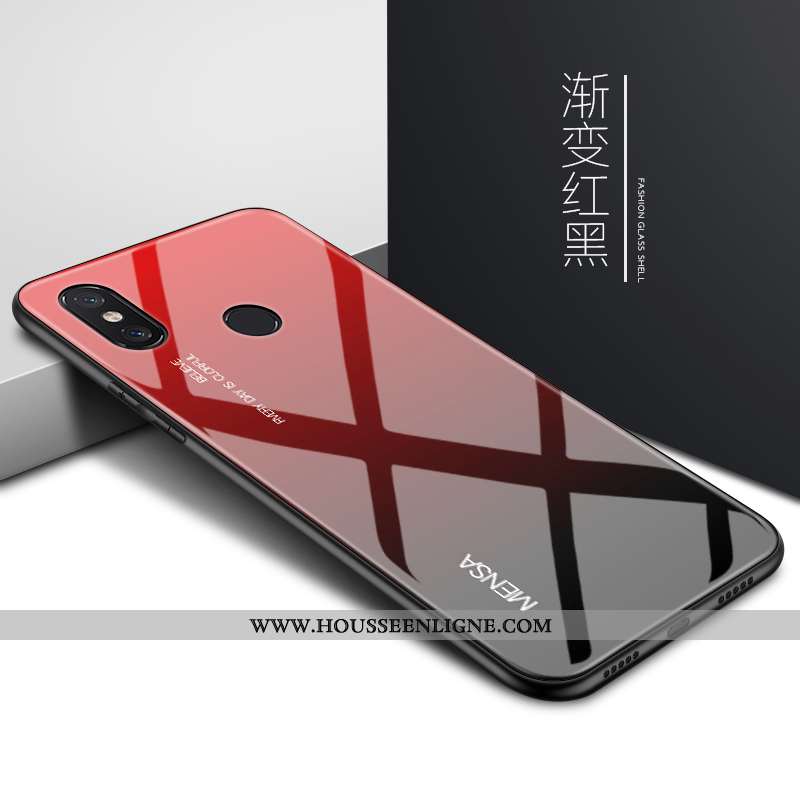 Étui Xiaomi Mi 8 Verre Personnalité Net Rouge Miroir Légère Ultra Créatif Verte