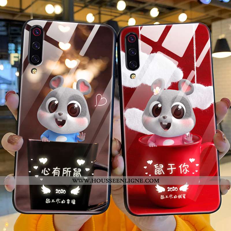 Étui Xiaomi Mi 9 Charmant Ultra Tout Compris Légère Net Rouge Personnalité Silicone