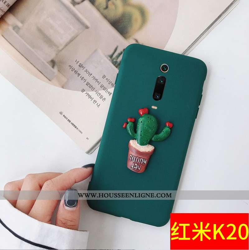 Étui Xiaomi Mi 9t Personnalité Créatif Téléphone Portable Tout Compris Rouge Charmant Petit Verte