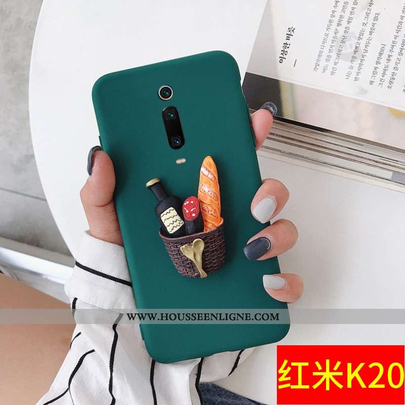 Étui Xiaomi Mi 9t Personnalité Créatif Téléphone Portable Tout Compris Rouge Charmant Petit Verte