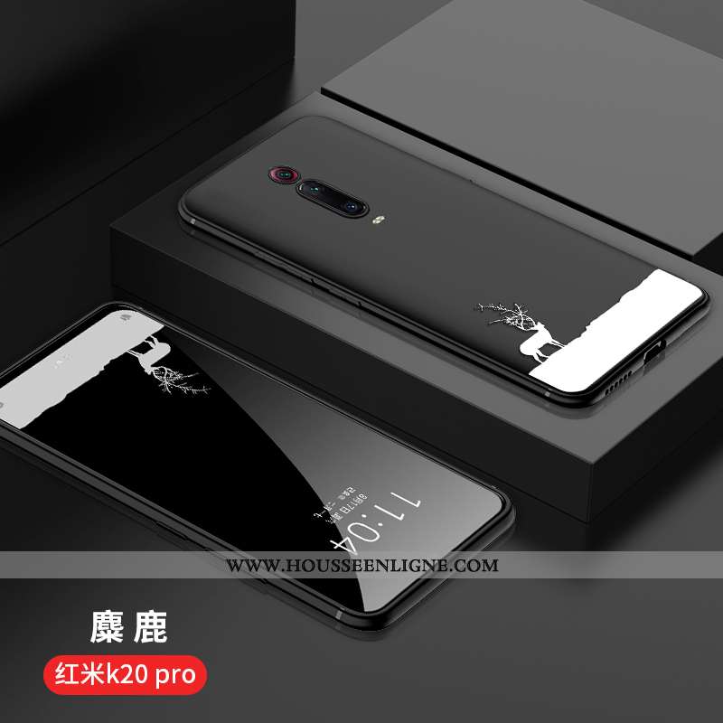 Étui Xiaomi Mi 9t Pro Charmant Tendance Simple Rouge Protection Incassable Noir
