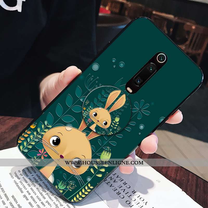 Étui Xiaomi Mi 9t Pro Dessin Animé Charmant Fluide Doux Téléphone Portable Petit Frais Support Verte
