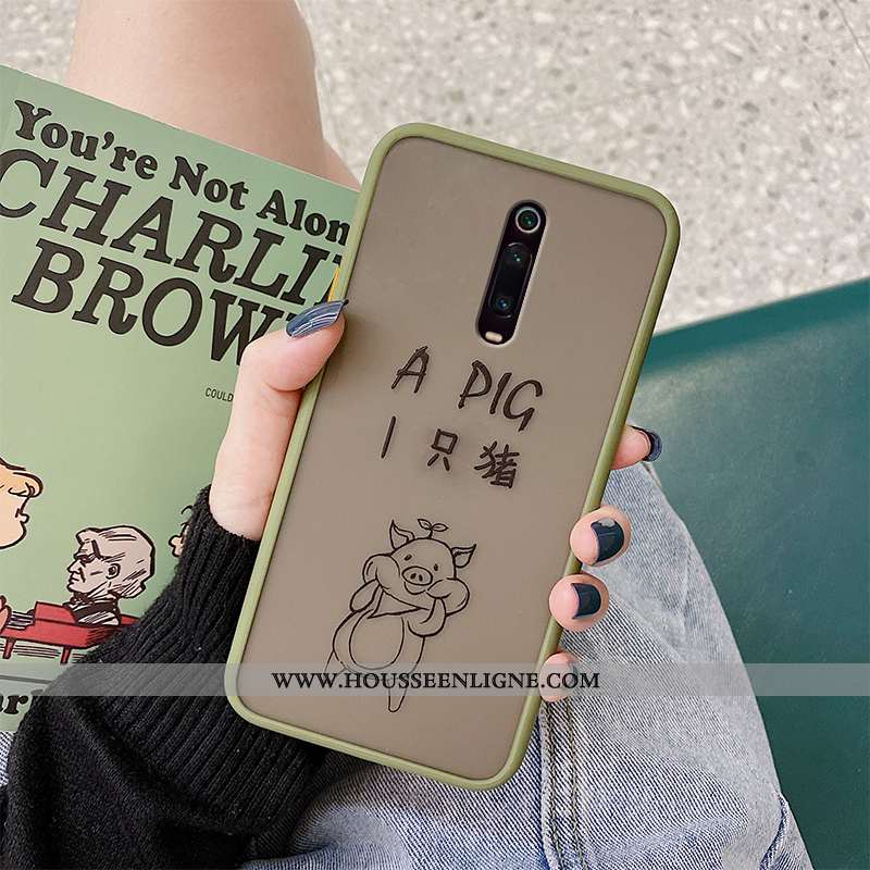 Étui Xiaomi Mi 9t Pro Fluide Doux Protection Incassable Téléphone Portable Vert Rouge Amoureux Verte