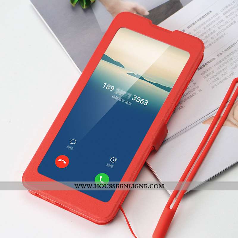 Étui Xiaomi Mi 9t Pro Protection Cuir Bleu Rouge Petit Coque Téléphone Portable