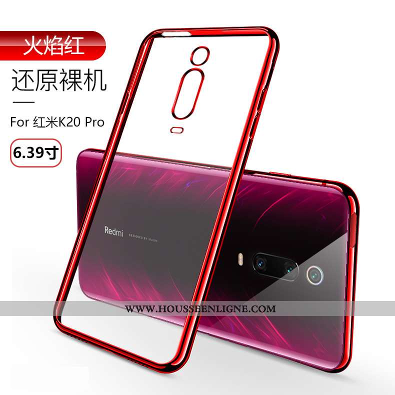 Étui Xiaomi Mi 9t Pro Silicone Protection Petit Téléphone Portable Légères Incassable Rouge