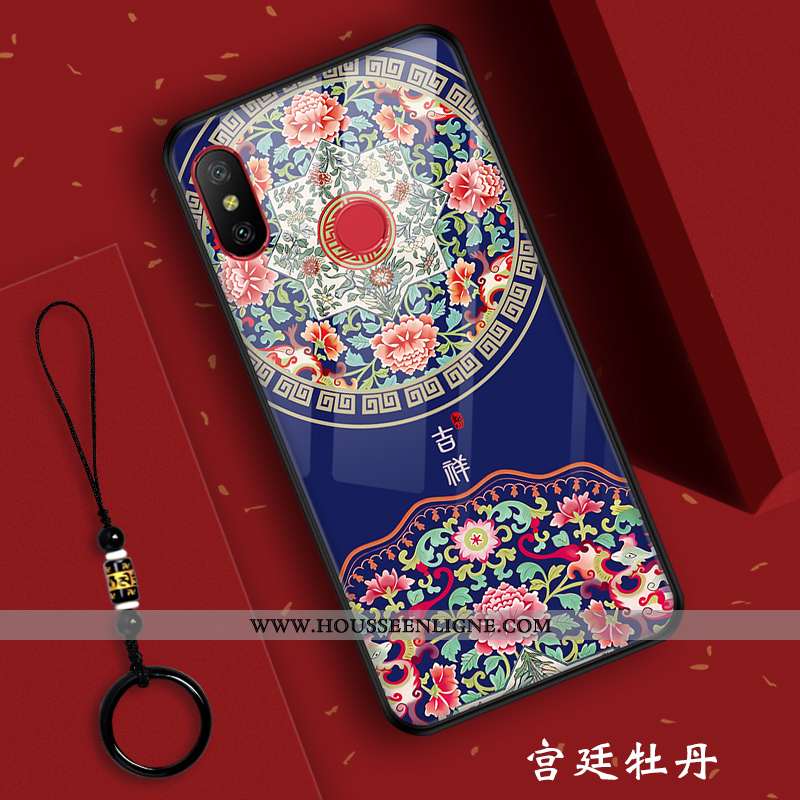 Étui Xiaomi Mi A2 Lite Silicone Protection Tout Compris Téléphone Portable Bleu Nouveau Verre