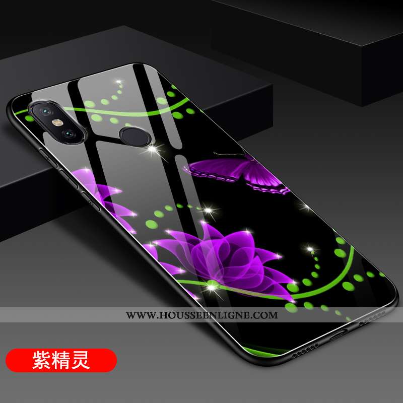 Étui Xiaomi Mi A2 Silicone Protection Difficile Fluide Doux Petit Coque Tendance Violet