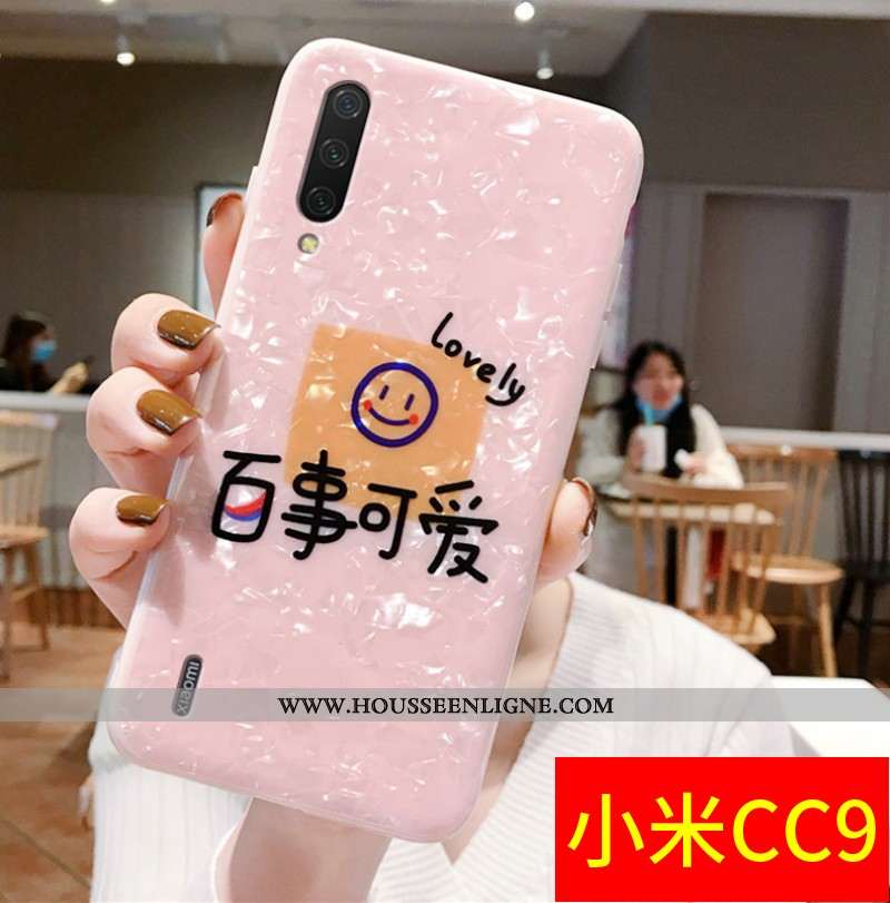 Étui Xiaomi Mi A3 Tendance Fluide Doux Silicone Téléphone Portable Rose Tout Compris Petit