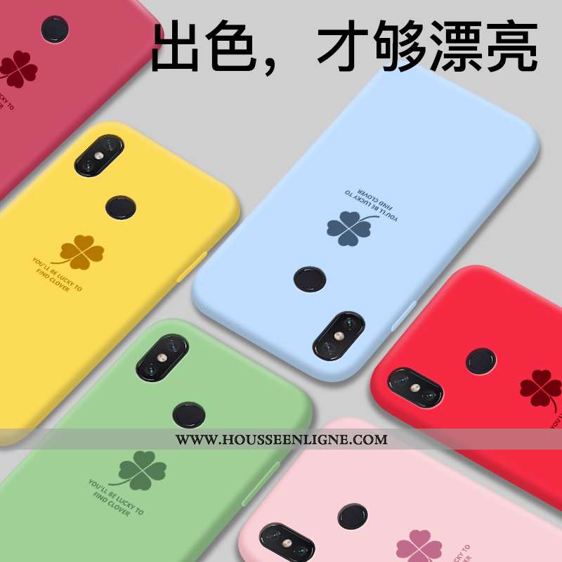 Étui Xiaomi Mi Max 3 Créatif Silicone Téléphone Portable Petit Coque Personnalité Incassable Jaune