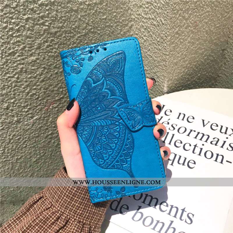 Étui Xiaomi Mi Max 3 Protection Cuir Bleu Petit Coque Téléphone Portable