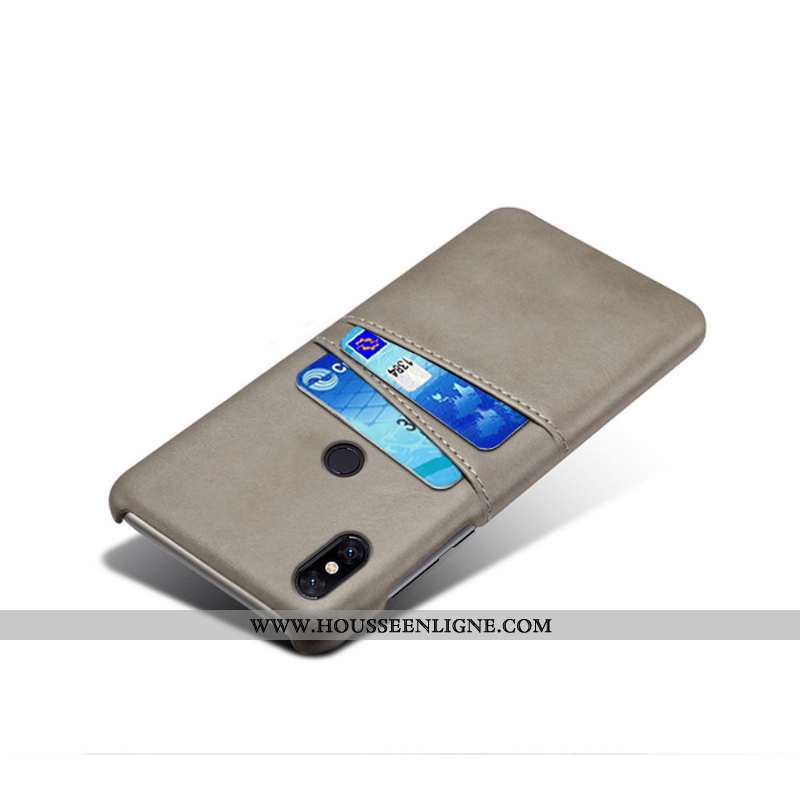 Étui Xiaomi Mi Mix 2s Cuir Protection Incassable Business Jaune Téléphone Portable Carte
