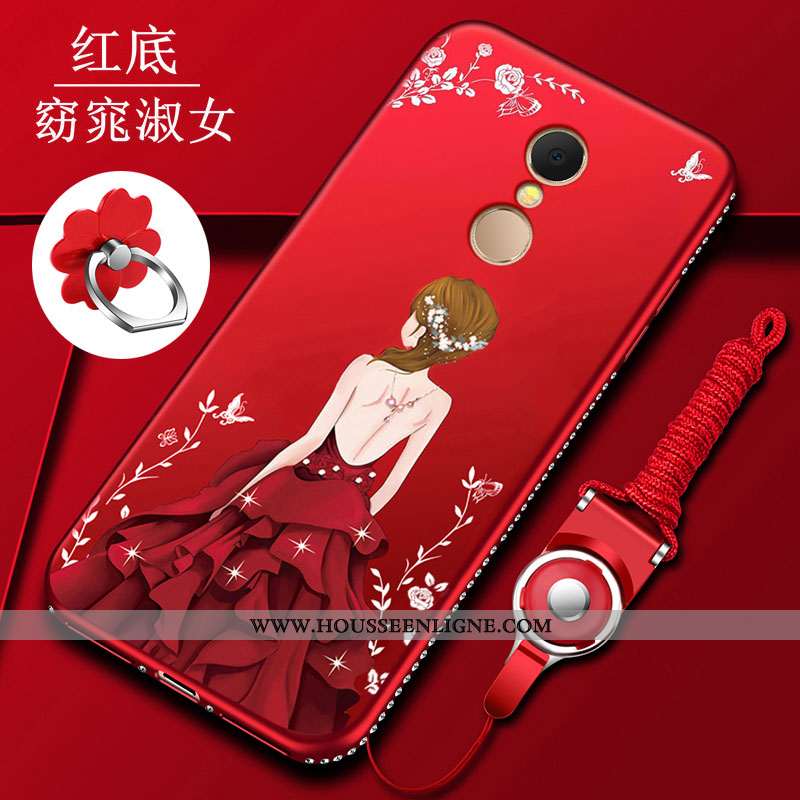 Étui Xiaomi Redmi 5 Silicone Protection Rouge Tout Compris Incassable Coque