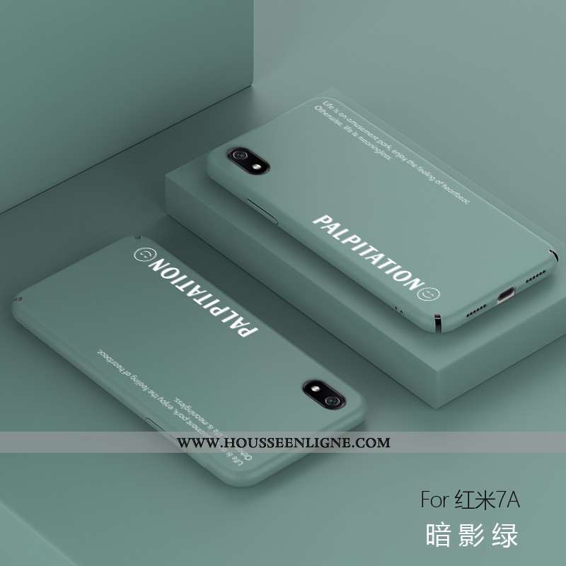 Étui Xiaomi Redmi 7a Personnalité Tendance Tempérer Incassable Rouge Vent Coque Jaune