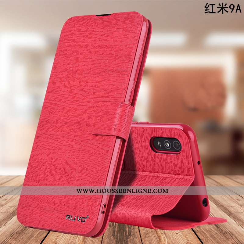 Étui Xiaomi Redmi 9a Silicone Protection Tout Compris Rouge Housse Fluide Doux Téléphone Portable