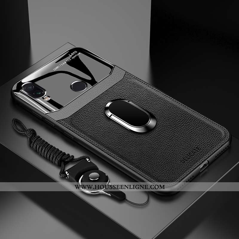 Étui Xiaomi Redmi Note 7 Verre Tendance Incassable Téléphone Portable Bleu Petit