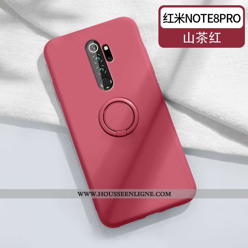 Étui Xiaomi Redmi Note 8 Pro Fluide Doux Silicone Amoureux Téléphone Portable Couleur Unie Simple Su