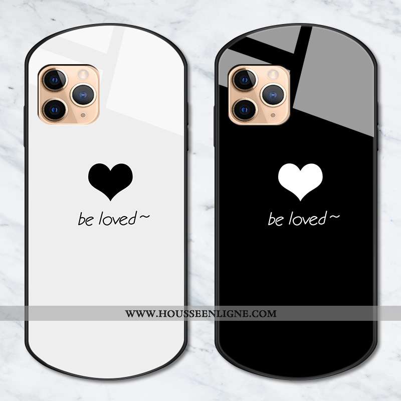 Étui iPhone 11 Pro Créatif Protection Difficile Jeux Noir Amour