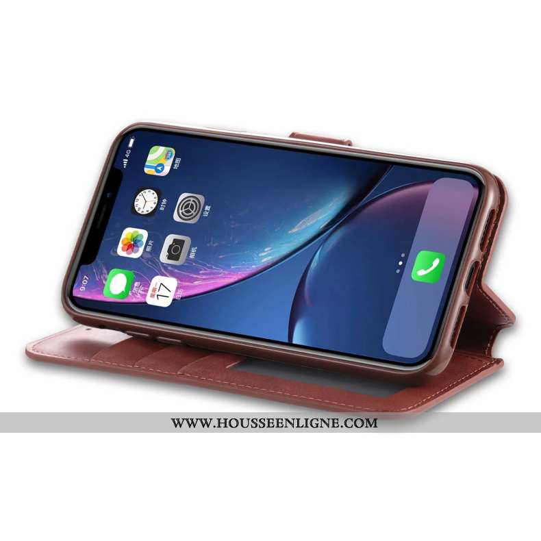 Étui iPhone 11 Silicone Protection Luxe Tempérer Incassable Housse Rouge