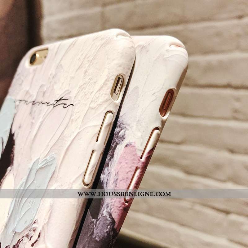Étui iPhone 6/6s Plus Vintage Délavé En Daim Graffiti Tout Compris Bordure Téléphone Portable Art Vi