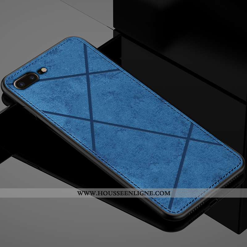 Étui iPhone 7 Plus Protection Ultra Tout Compris Modèle Fleurie Antidérapant Tissu Incassable Bleu