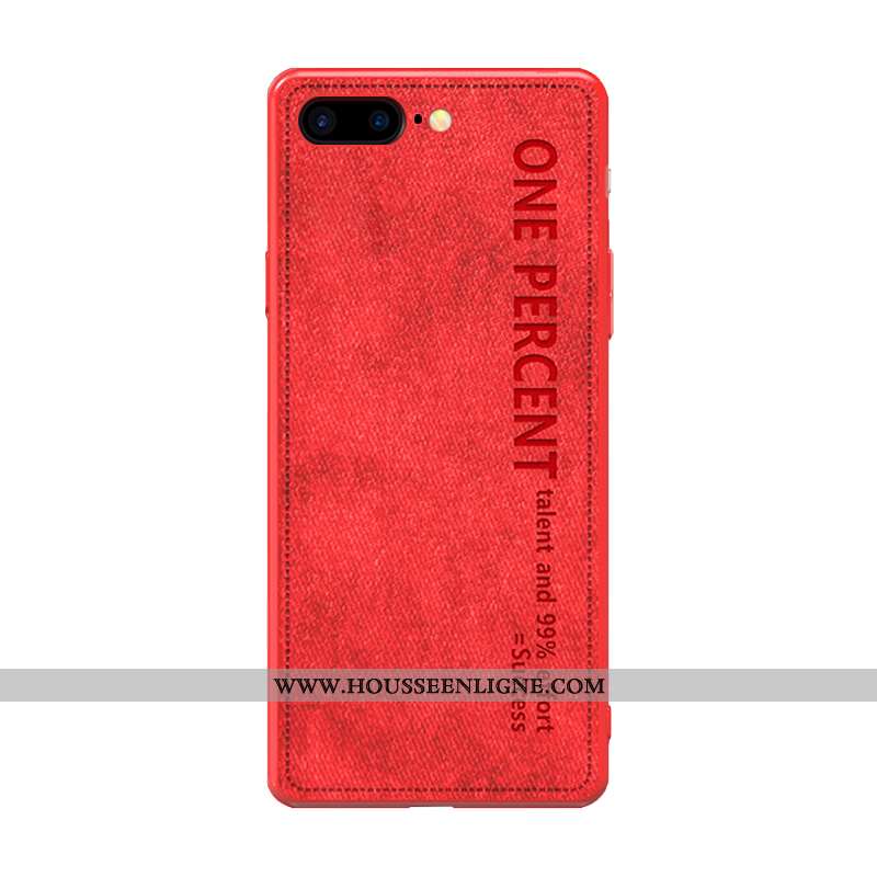Étui iPhone 8 Plus Légère Fluide Doux Légères Art Rouge Luxe Simple