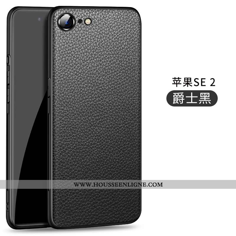 Étui iPhone Se (nouveau) Protection Ultra Silicone Magnétisme Coque Légère Nouveau Noir