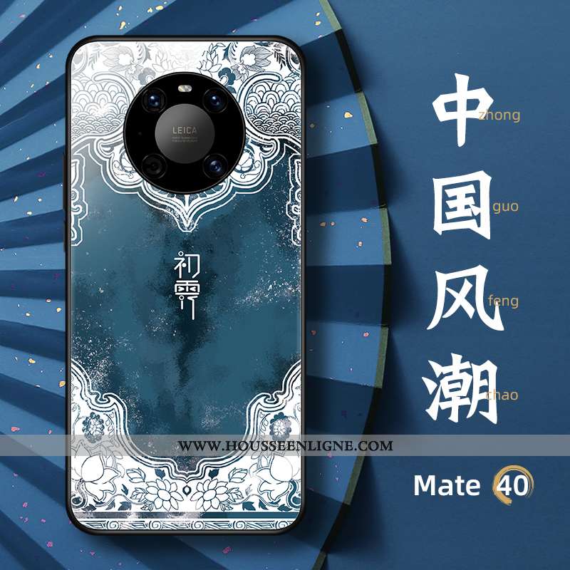 Coque Huawei Mate 40 Personnalité Créatif Vent Tendance Bleu Nouveau