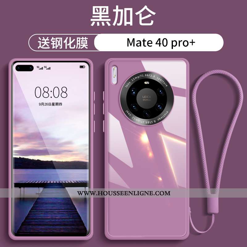 Coque Huawei Mate 40 Pro+ Légère Verre Nouveau Ultra Luxe Téléphone Portable Rose