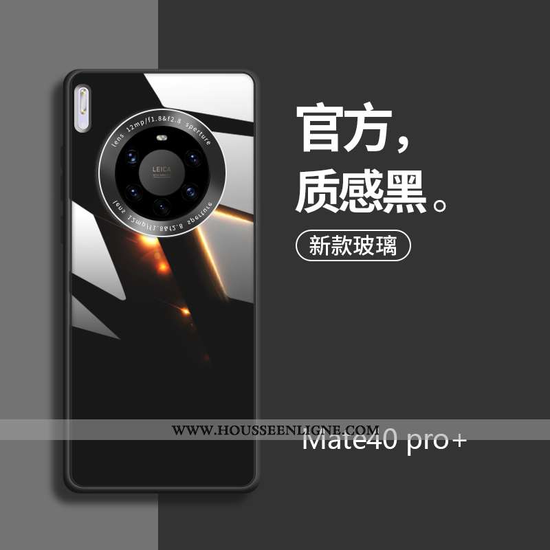 Coque Huawei Mate 40 Pro+ Légère Verre Nouveau Ultra Luxe Téléphone Portable Rose