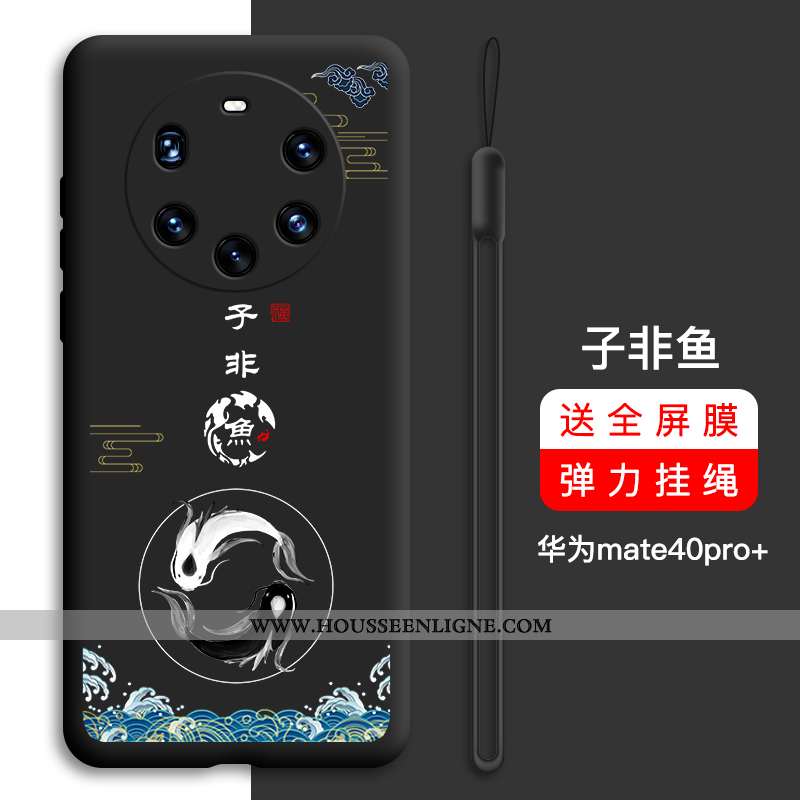 Coque Huawei Mate 40 Pro+ Protection Personnalité Net Rouge Nouveau Étui Incassable Silicone