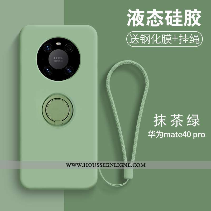 Coque Huawei Mate 40 Pro Tendance Fluide Doux Net Rouge Nouveau Incassable Étui Créatif Verte