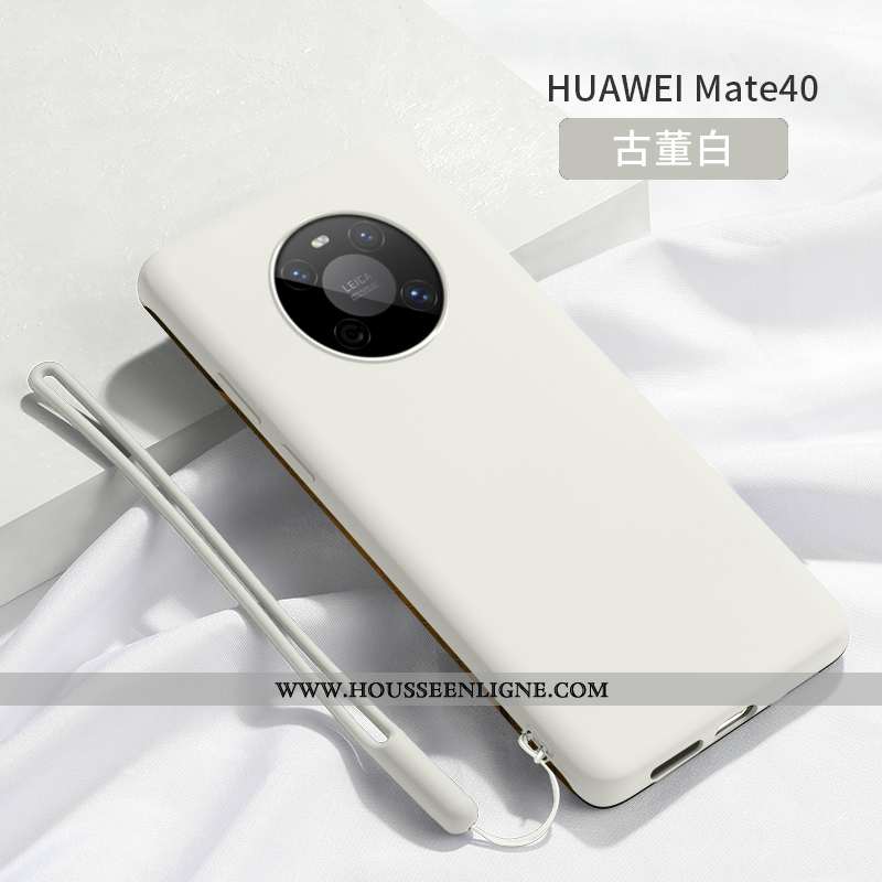 Housse Huawei Mate 40 Légère Silicone Protection Téléphone Portable Ultra Vert Simple Verte