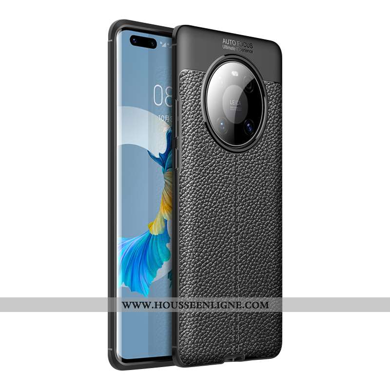 Housse Huawei Mate 40 Modèle Fleurie Personnalité Légère Téléphone Portable Incassable Nouveau Noir