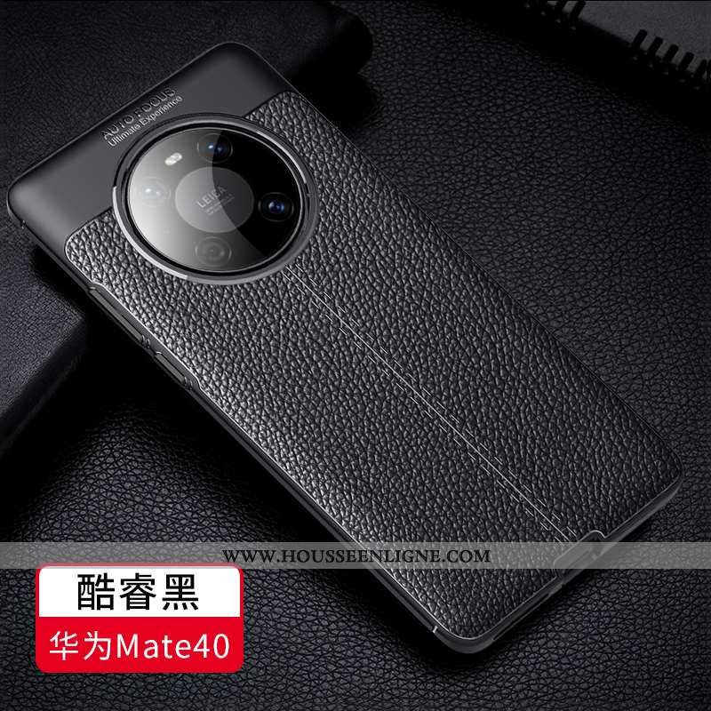 Housse Huawei Mate 40 Modèle Fleurie Personnalité Légère Téléphone Portable Incassable Nouveau Noir