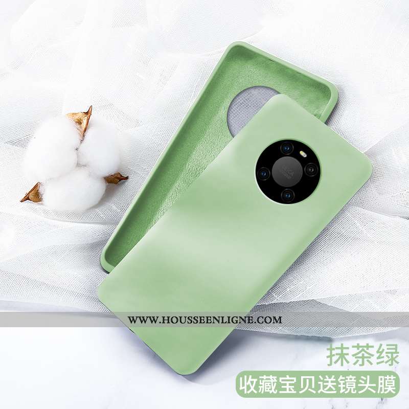 Housse Huawei Mate 40 Pro Silicone Protection Coque Simple Nouveau Tout Compris Vert Verte