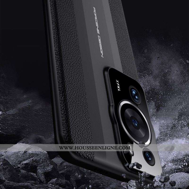 Coque Huawei P60 Pro Cuir Véritable